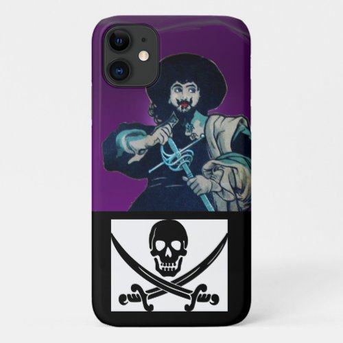 THE BLACK CORSAIR SKULL CROSSED SWORDS iPhone 11 CASE