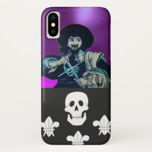 THE BLACK CORSAIR SKULL & FLEUR DE LIS iPhone X CASE