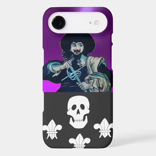 THE BLACK CORSAIR SKULL & FLEUR DE LIS Case-Mate iPhone CASE (Back)