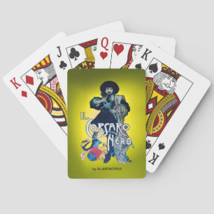 THE BLACK CORSAIR yellow Poker Cards