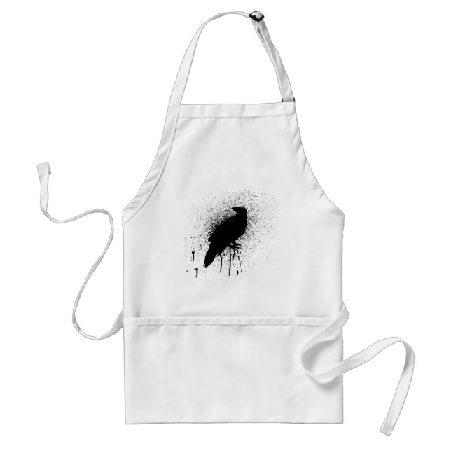 The black crow adult apron (Front)