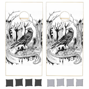 The Black Crow Cornhole Set