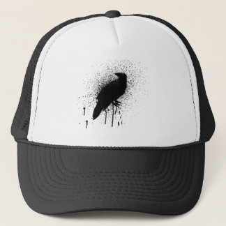 The black crow trucker hat