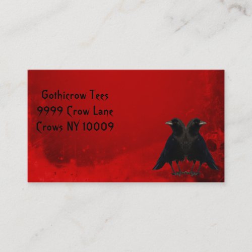 The Black Crows Business Card