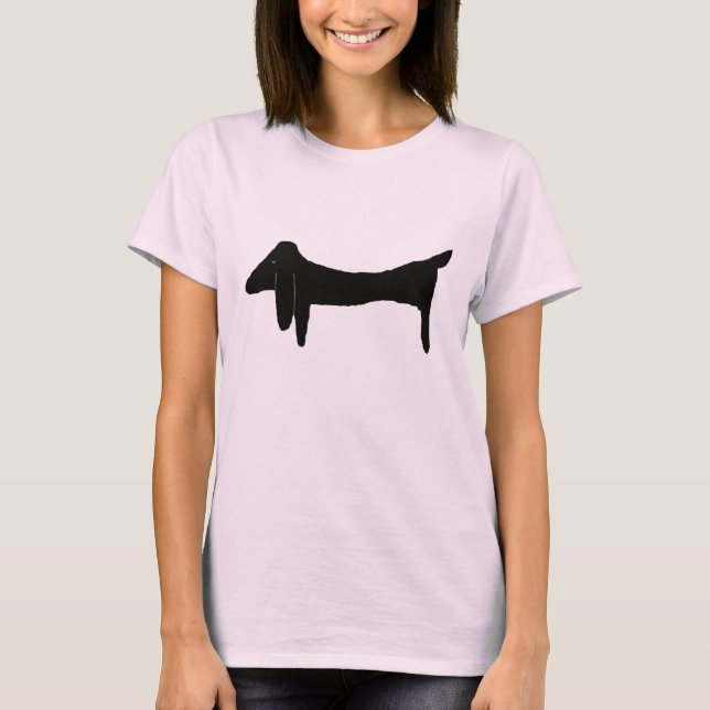 The Black Dachshund T-Shirt (Front)