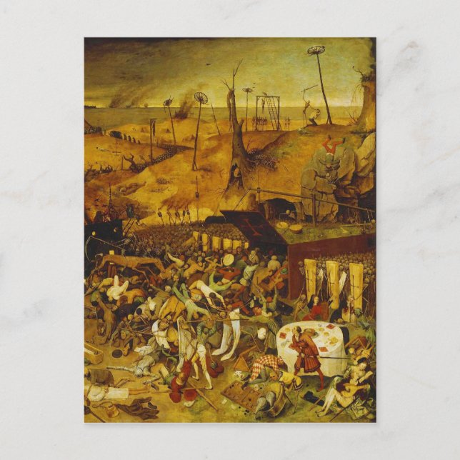 The Black Death from the Toggenburg Bible 1411 Postcard (Front)