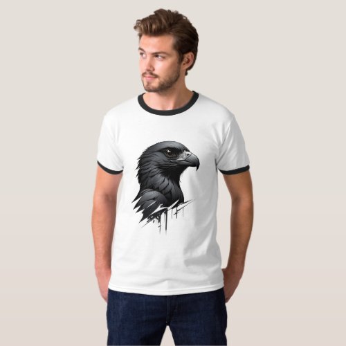 The Black Falcon Design T_Shirt