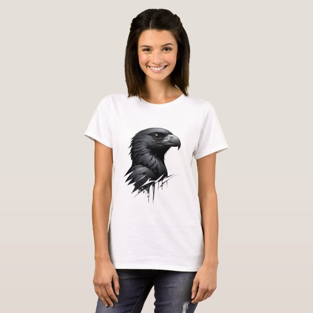 The Black Falcon T-Shirt (Front Full)