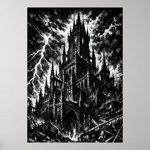 The Black Fortress by BurnsInHell Poster