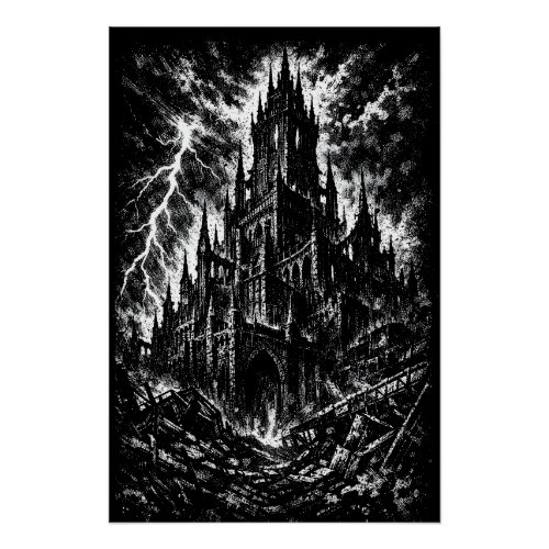 The Black Fortress by BurnsInHell Poster