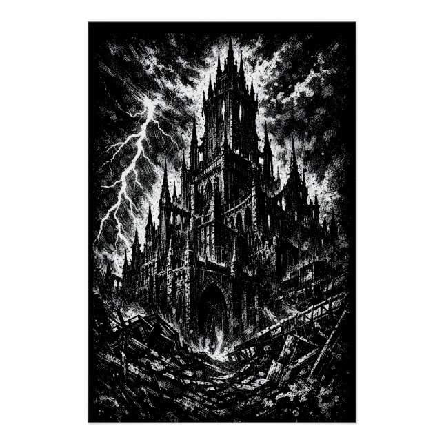The Black Fortress by BurnsInHell Poster (Front)