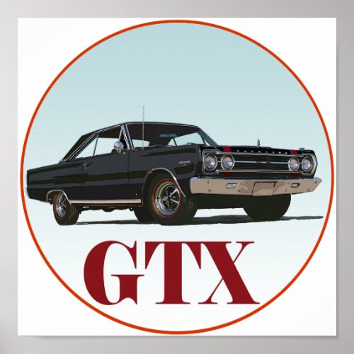 The Black GTX Poster