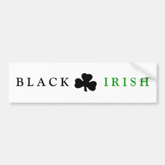 The BLACK IRISH bumper sticker