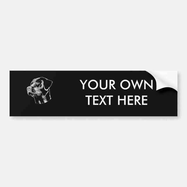 THE BLACK LAB BUMPER STICKER (Front)