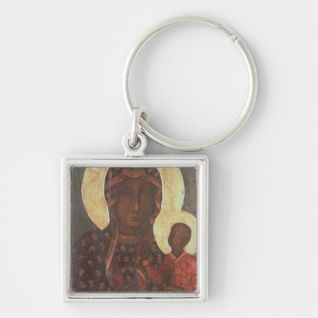 The Black Madonna of Jasna Gora Keychain (Front)
