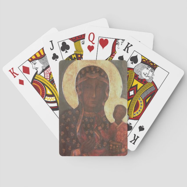 The Black Madonna of Jasna Gora Poker Cards (Back)