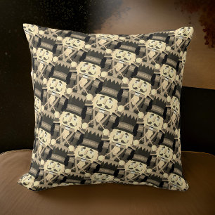 The Black Nutcracker Soldier Christmas Throw Pillow