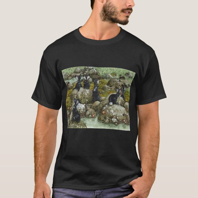 The Black Rabbits of Hy-Brasil T-Shirt (Front)