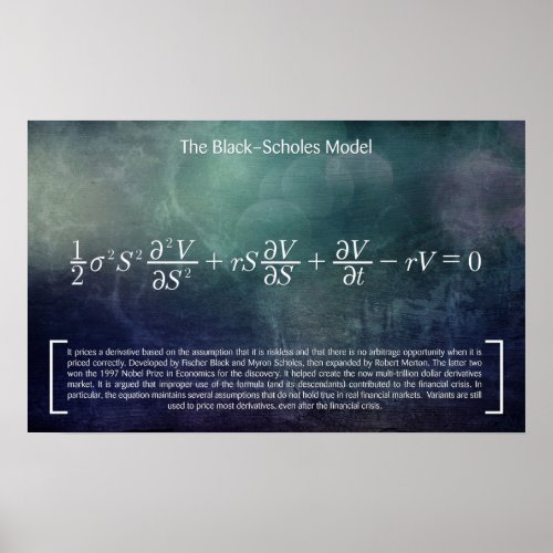 The BlackScholes Model _ Math Poster