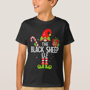 The Black Sheep Elf Family Christmas Pajama Xmas T-Shirt