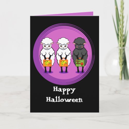 The black sheep Halloween Card