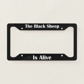 The Black Sheep Is Alive  License Plate Frame