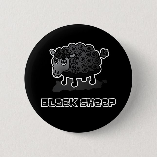 The Black Sheep Pinback Button (Front)