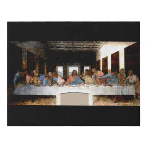 The Black Supper Faux Wrapped Canvas Print