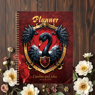 The Black Swan a symbol of elegance and power. Planner