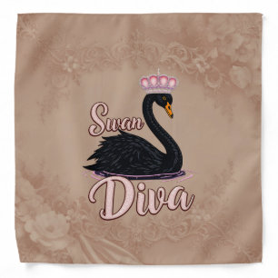 The black swan, queen of the water. bandana