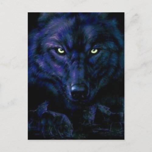 The Black Wolf Postcard
