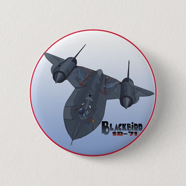 The Blackbird Pinback Button (Front)