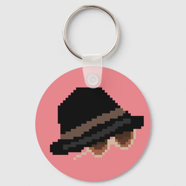 the blacklist Raymond Redington cap pixel art Keychain (Front)