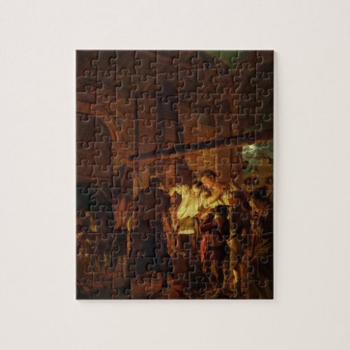 The Blacksmiths Shop oil on canvas Jigsaw Puzzle