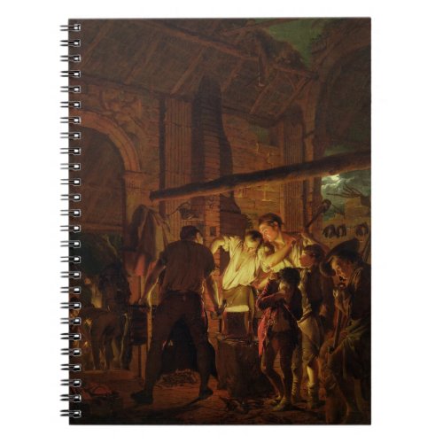 The Blacksmiths Shop oil on canvas Notebook