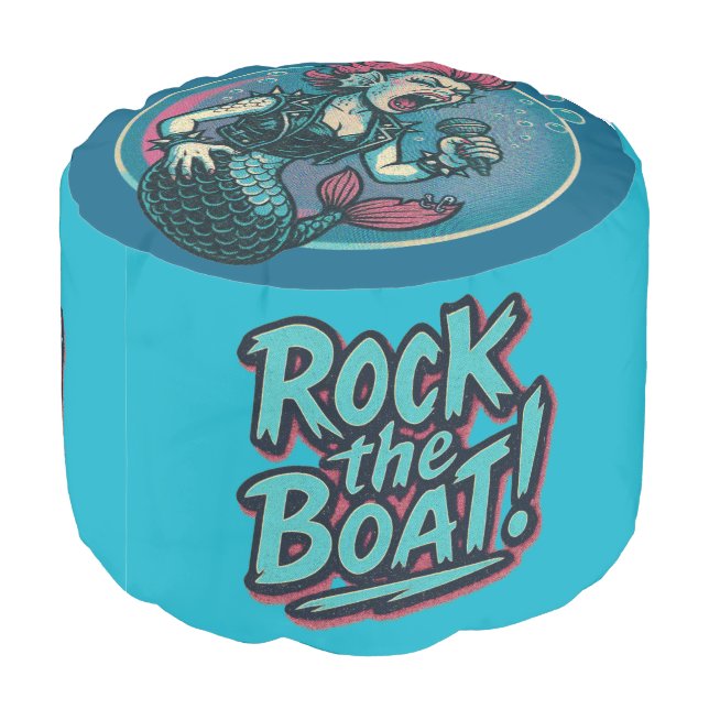 the Blaring Siren Pouf (Angled Back)