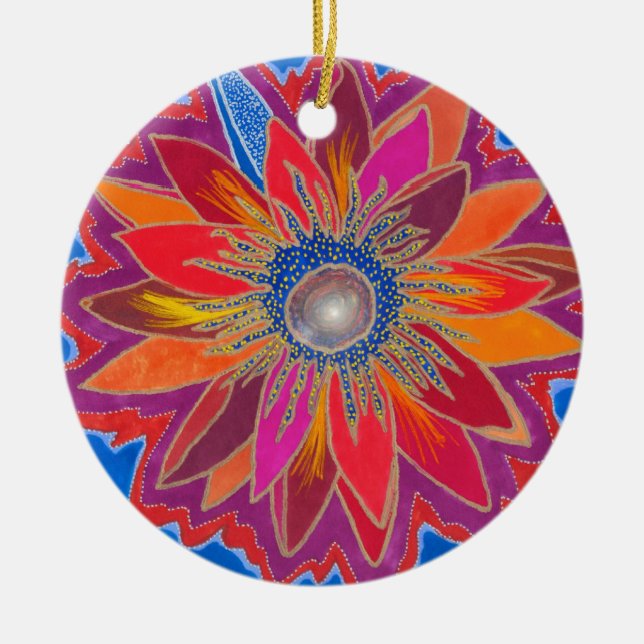 The Blazing Lotus Ornament (Front)