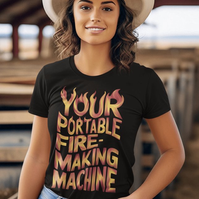 The Blazing Portable Fire-Making Machine T-Shirt (Creator Uploaded)