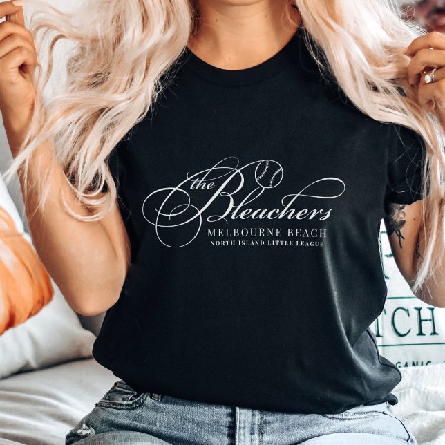 "The Bleachers" Funny Cute Baseball Mom T-Shirt (Creator Uploaded)