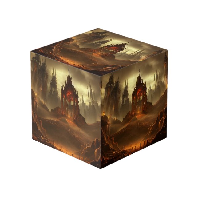The Bleak Wastes of The Damned Cube (Front Angled)