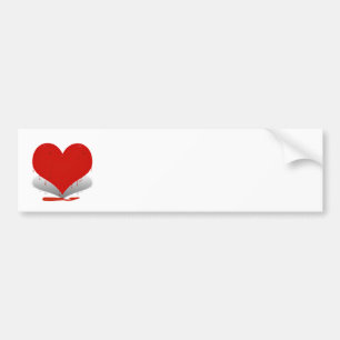 The Bleeding Heart Bumper Sticker