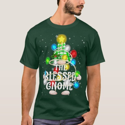 The Blessed Gnome Christmas Matching Family Group T_Shirt