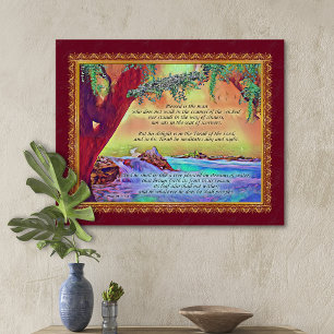 The Blessed Man is Like A Tree Psalm 1 Stretched Canvas Print