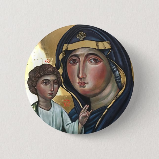 The Blessed Mother of God Button (Front)