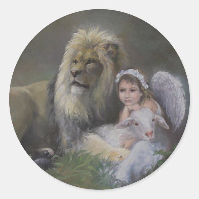 The Blessed Three Classic Round Sticker (Front)