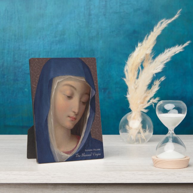 The blessed virgin by Scipione Pulzone CC0333 Plaque