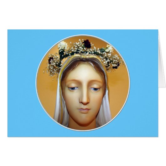 The Blessed Virgin Mary Statue ( May Crowning ) Cards (Front Horizontal)