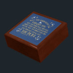 The Blessing Numbers 6:24-26 Gold Blue Keepsake Gift Box<br><div class="desc">May the Lord bless you and keep you, may the Lord make His face shine upon you and be gracious to you; May the Lord turn His face toward you and give you His peace in gold typography. There are pretty gold and white circles and mistletoe in gold and white...</div>