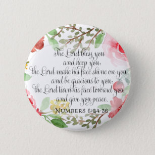 The blessing   Scripture Art   Numbers 6:24-26 Button