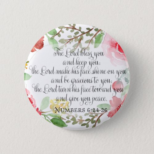 The blessing  Scripture Art  Numbers 624_26 Button